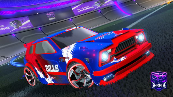 A Rocket League car design from Mlontor