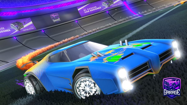 A Rocket League car design from muccamistic