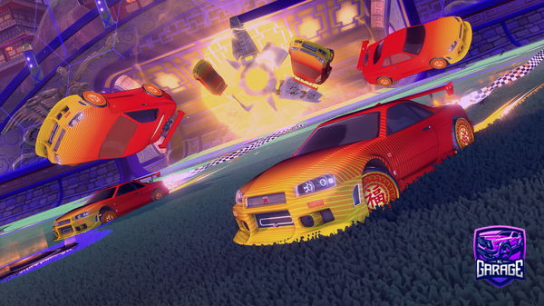 A Rocket League car design from Booked_GalaxyX29