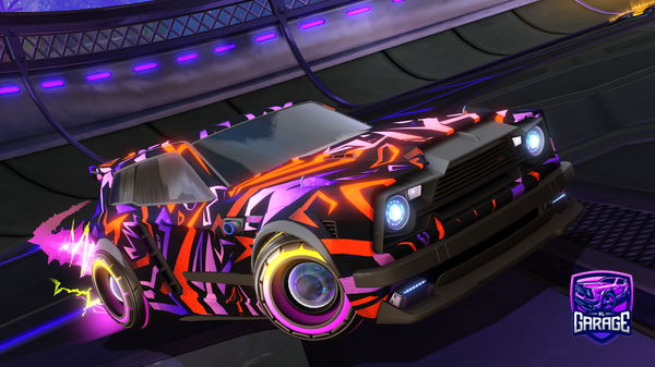 A Rocket League car design from GOLDENHALO99