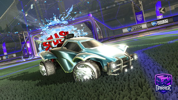 A Rocket League car design from SplatoonSmiley