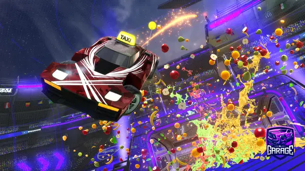 A Rocket League car design from RA1NBQWS