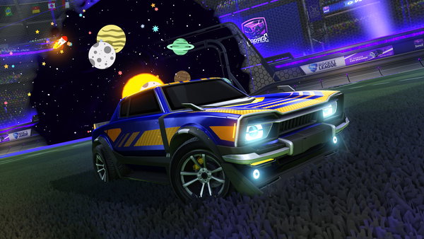 A Rocket League car design from L1M4B34N