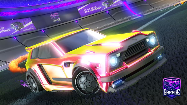 A Rocket League car design from SquirtleTM