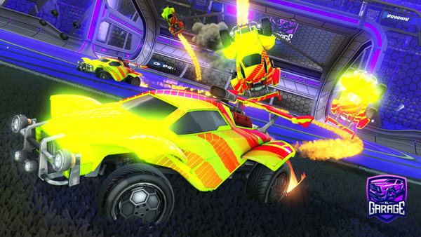 A Rocket League car design from celebration_23