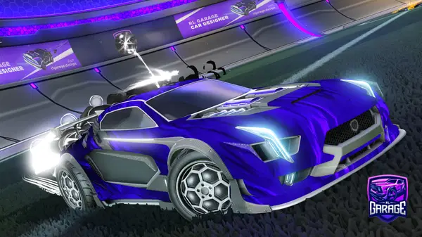 A Rocket League car design from Road-to-blk-dieci