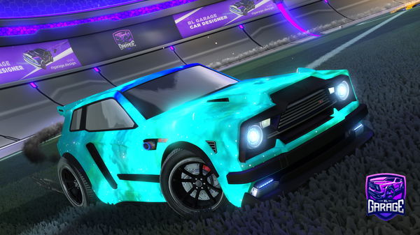 A Rocket League car design from Gumdrop_Water