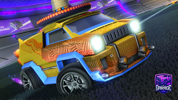 A Rocket League car design from Elr0nd