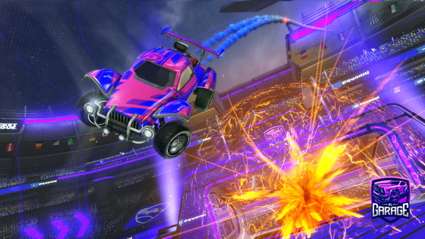 A Rocket League car design from Rl_flamingo
