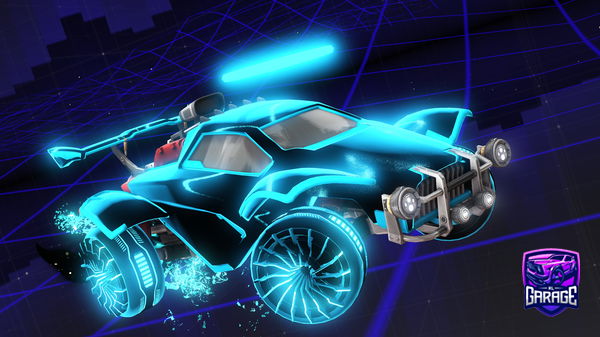 A Rocket League car design from DarkMist182