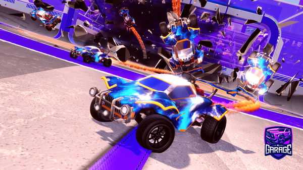 A Rocket League car design from Rellboy11