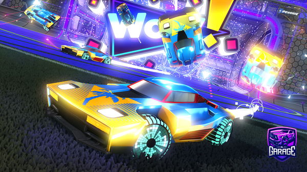 A Rocket League car design from AmazonPrime