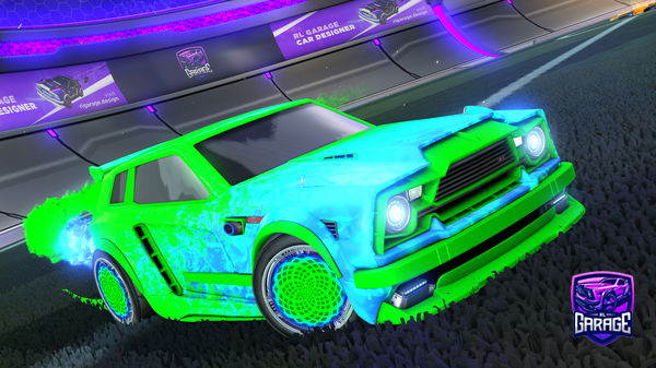 A Rocket League car design from MrPoisson