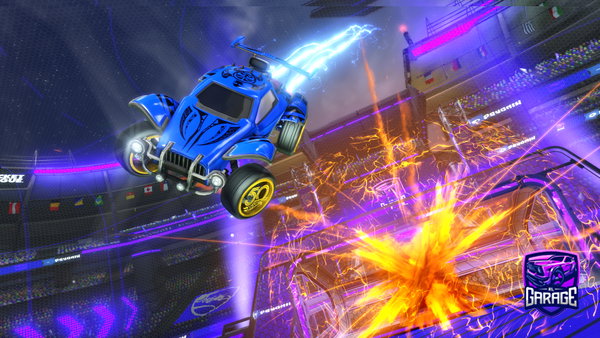 A Rocket League car design from Dinonuggies96