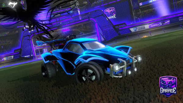 A Rocket League car design from Wolfcubisme