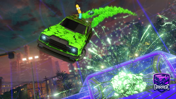 A Rocket League car design from Boxcometomyhand