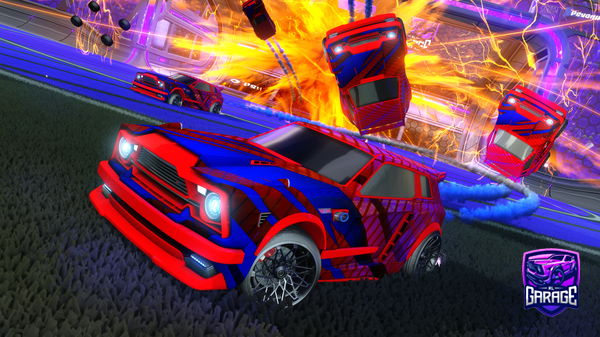 A Rocket League car design from Hobbzy11