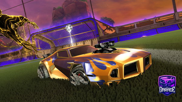 A Rocket League car design from Skullitzi