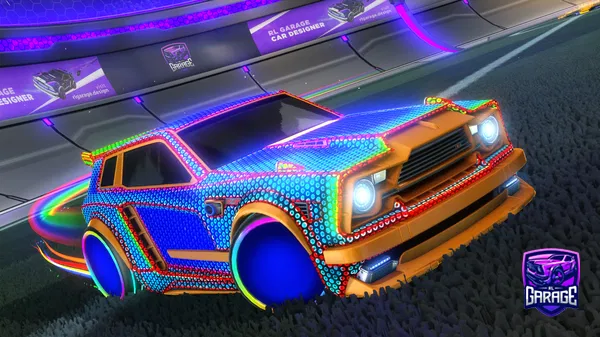 A Rocket League car design from ticarbide
