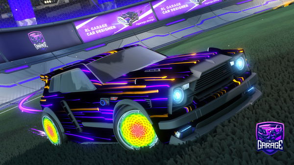 A Rocket League car design from yassomino