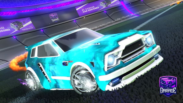 A Rocket League car design from Bananasfc22