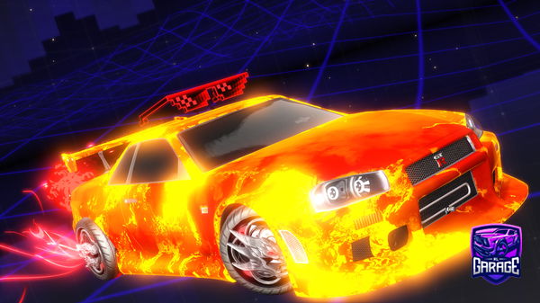 A Rocket League car design from Axolotlife