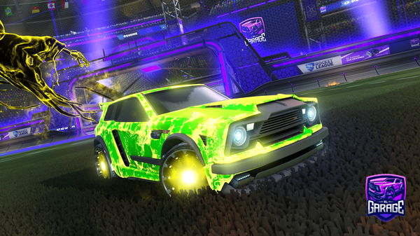 A Rocket League car design from Rowinabow