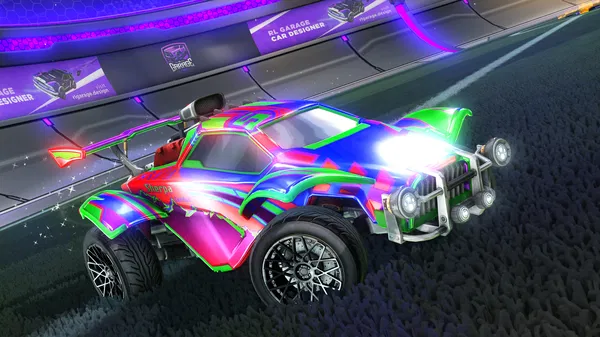 A Rocket League car design from Nebular_brownies