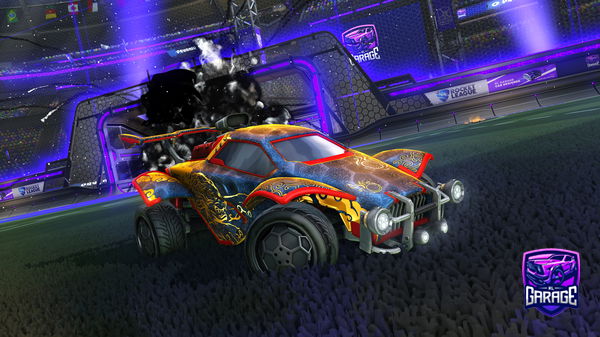 A Rocket League car design from Flamingfow33