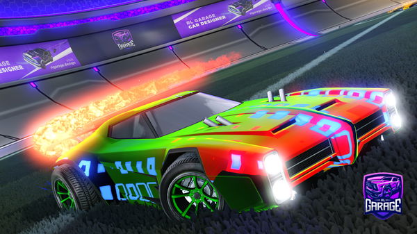 A Rocket League car design from Flerp720