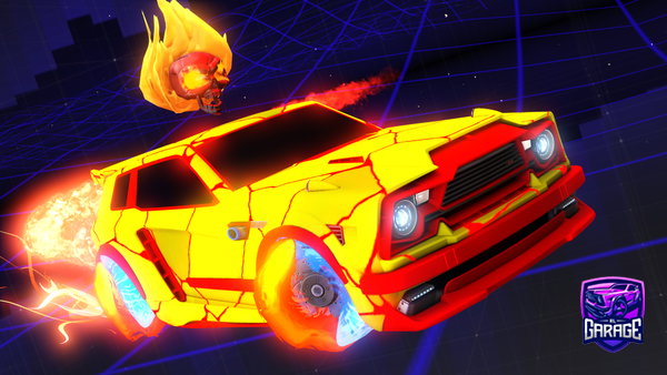 A Rocket League car design from Evrgame444