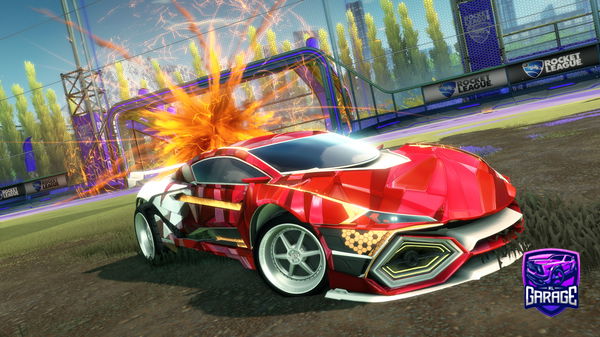 A Rocket League car design from Aston_martinDB5