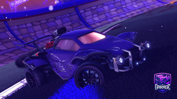 A Rocket League car design from Road_to_black_veloce