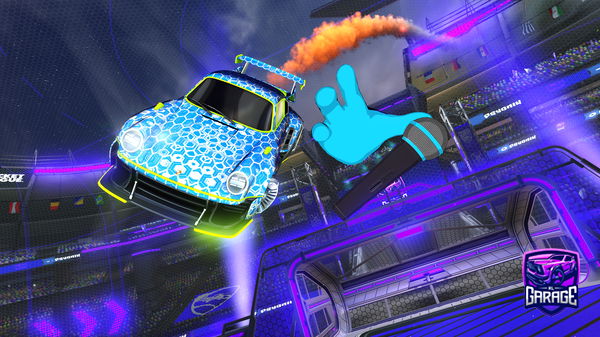 A Rocket League car design from Capcut_Vortex