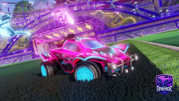 A Rocket League car design from Green1377ismyps