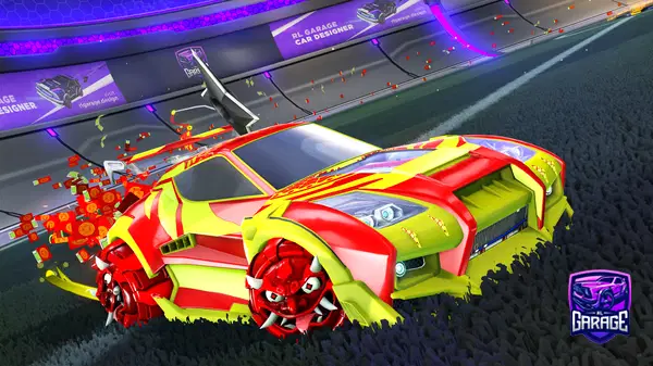 A Rocket League car design from Synxty