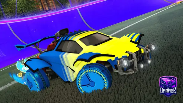 A Rocket League car design from GodFalconNMG