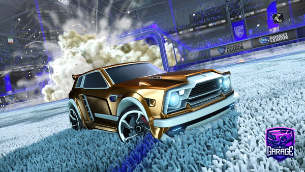 A Rocket League car design from __hi__