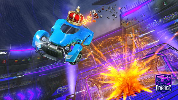 A Rocket League car design from thundery