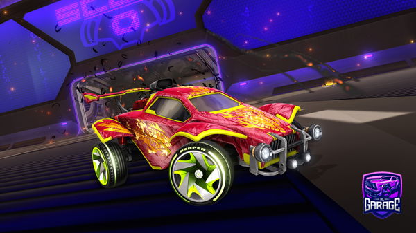 A Rocket League car design from Momtazzz