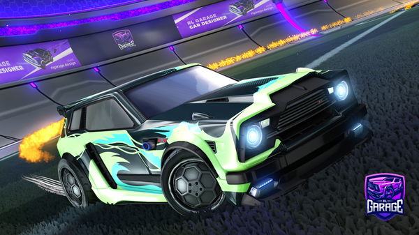 A Rocket League car design from Shooter48