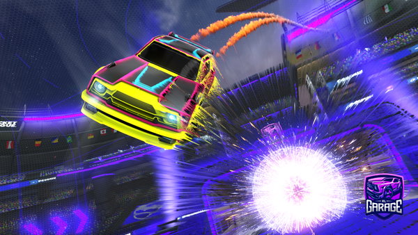 A Rocket League car design from Mrcatlegend