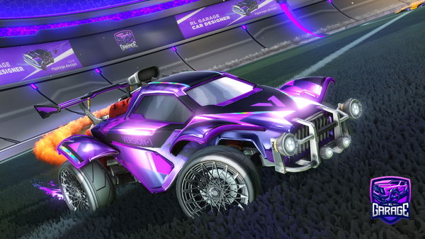 A Rocket League car design from Agentfussball