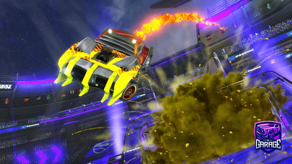 A Rocket League car design from Peanut10tottie