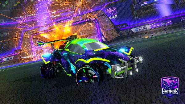 A Rocket League car design from Papastroumf