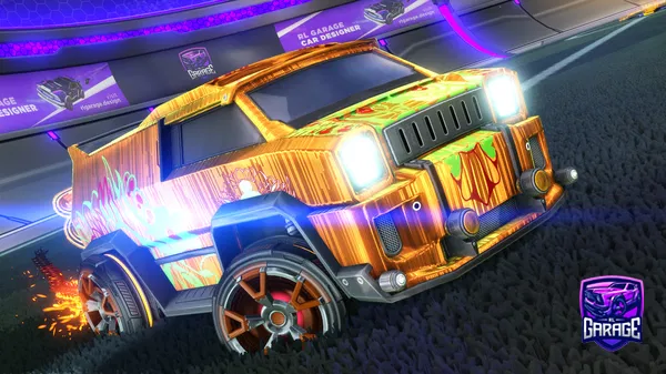 A Rocket League car design from Treble