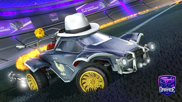 A Rocket League car design from gunslingerYNWA