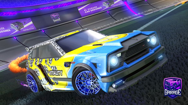 A Rocket League car design from Mnotho