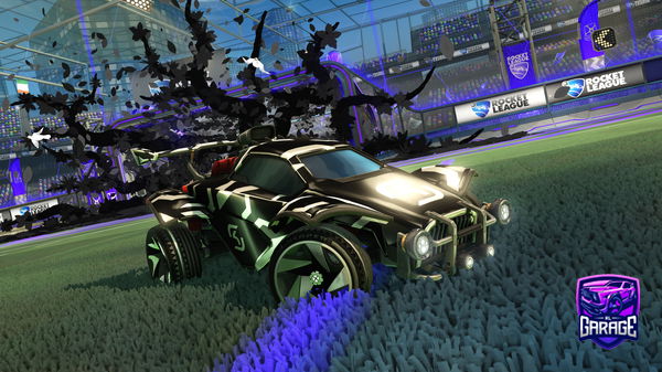 A Rocket League car design from Kayumi