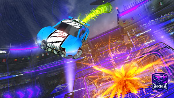 A Rocket League car design from Bogi009